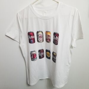 NWOT soda can polyester shirt